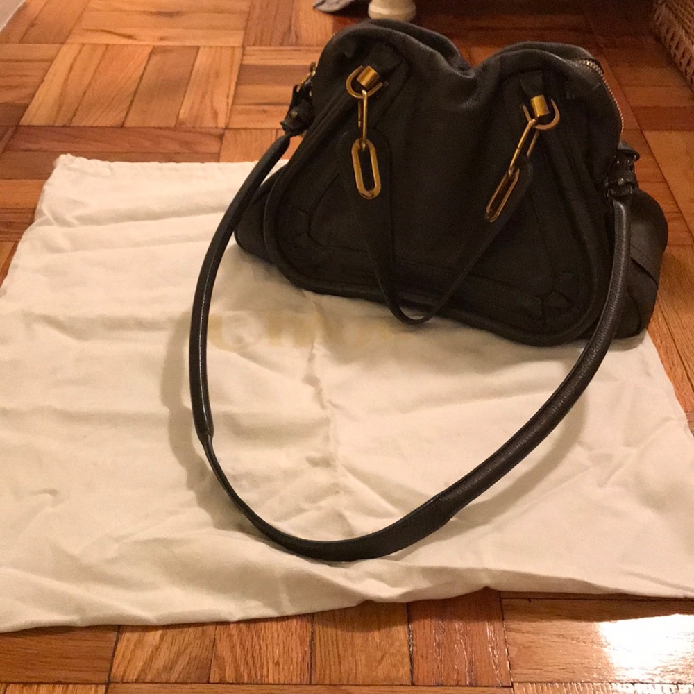 Chloe Grey Leather Bag